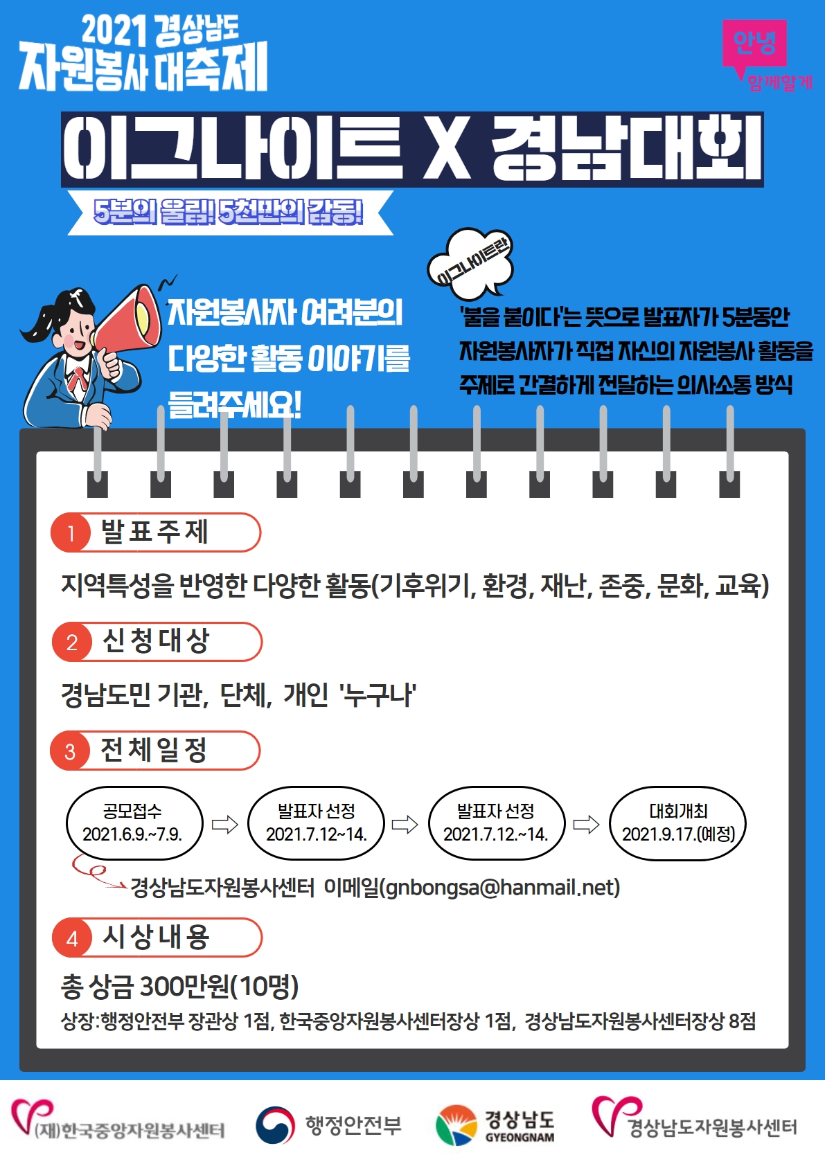 2021 우수사례 공모대회 자원봉사 이그나이트 X 경상남도