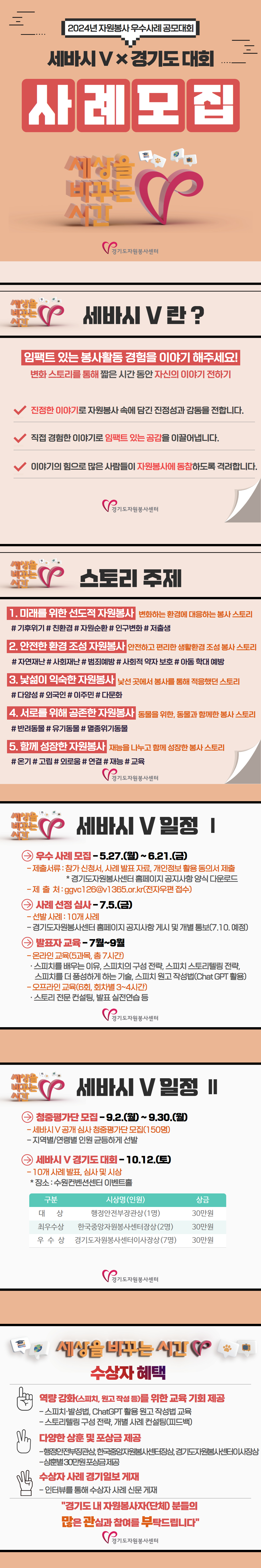 <경기도> 세상을 바꾸는 시간V 자원봉사 사례모집